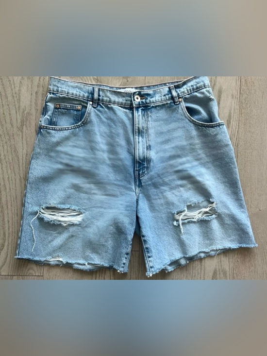 Ardene Pants - Ardene Women's Light Blue High Rise Bermuda Jean Shorts in size 13